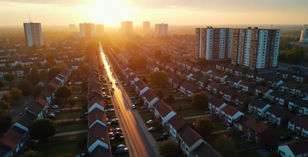 Visuele weergave van huizenprijsontwikkeling over tijd