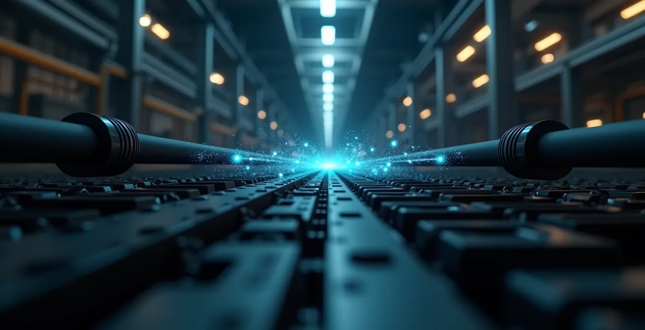 Industriële brownfield fabriek met combinatie van bekabelde en draadloze sensoren